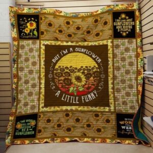 But Im A Sunflower Quilt Blanket  Quilt